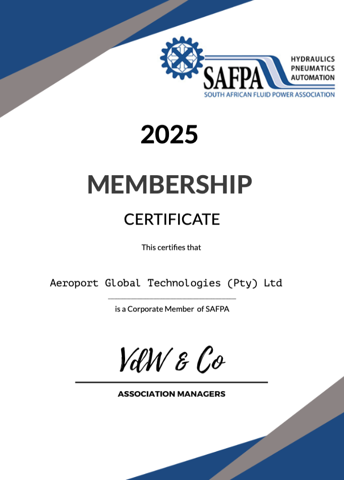 Membership Certificate SAFPA